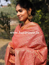 Banarasee Cotton Silk Zari Woven Salwar Kameez Dupatta Set-Peach