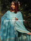 Banarasee Cotton Silk Zari Woven Salwar Kameez Dupatta Set-Blue