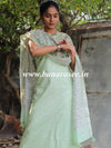 Banarasee Embroidered Chanderi Salwar Kameez With Digital Print Dupatta-Pastel Green