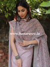 Banarasee Embroidered Chanderi Salwar Kameez With Digital Print Dupatta-Rose Pink