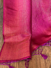 Banarasee Kubera Pattu Soft Silk Saree With Copper Zari Work-Green