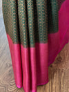 Banarasee Kubera Pattu Soft Silk Saree With Copper Zari Work-Green
