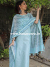 Banarasee Embroidered Chanderi Salwar Kameez With Digital Print Dupatta-Pastel Blue