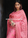 Banarasee Semi-Silk Salwar Kameez Fabric With Meena Design-Peach
