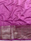 Banarasee Faux  Georgette Saree With Gold Zari Jaal Work-Pink