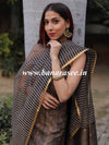 Banarasee Ghichha Embroidery Cotton Silk Salwar Kameez Fabric-Brown