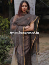 Banarasee Ghichha Embroidery Cotton Silk Salwar Kameez Fabric-Brown
