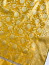 Banarasee Art Silk Jaal Design Dupatta-Yellow