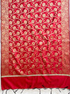 Banarasee Art Silk Jaal Design Dupatta-Red