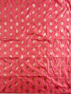 Banarasee Chanderi Cotton Buta Design Salwar Kameez Fabric With Contrast Dupatta-Pink & Grey