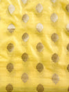 Banarasee Chanderi Cotton Buta Design Salwar Kameez Fabric With Contrast Dupatta-Yellow &  Pink