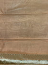 Banarasee Handwoven Semi Silk Saree With Zari Buti & Border-Peach