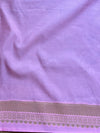 Banarasee Handwoven Semi Silk Saree With Zari Buti & Border-Pink