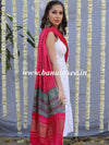 Banarasee Pure Gajji Silk Bandhej Design Dupatta-Pink