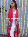 Banarasee Pure Gajji Silk Bandhej Design Dupatta-Pink
