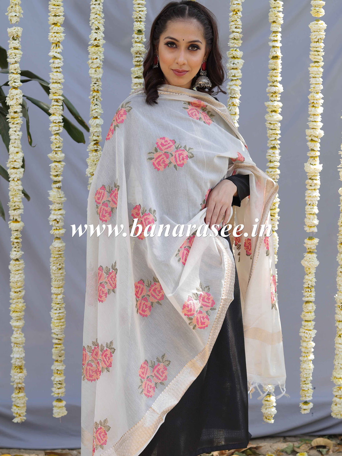 CHANDERI COTTON DUPATTA main image 1