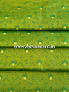 Banarasee Semi Katan Silk Buti & Tanchoi Design Fabric- Green
