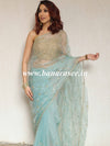 Banarasee Organza Silk Hand-work Saree-Light Blue
