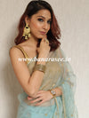 Banarasee Organza Silk Hand-work Saree-Light Blue
