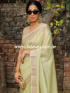 Banarasee Tissue Saree-Green
