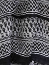 Linen Cotton Bagru Hand-Block Printed Saree-Black