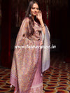 Banarasee Handloom Chanderi Silk Salwar Kameez With Chikankari Embroidery & Digital Print Dupatta-Onion Pink