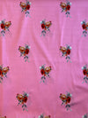 Banarasee Organza Silk Embroidered Saree With Digital Floral Print-Pink