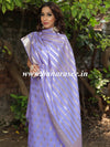 Banarasee Handloom Chanderi Cotton Zari Work Salwar Kameez Dupatta Set-Lavender