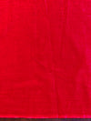 Handloom Mul Cotton Hand-block Print Saree-White & Red