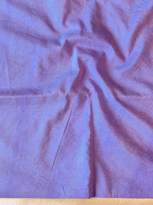 Banarasee Handloom Chanderi Cotton Zari Work Salwar Kameez Dupatta Set-Lavender