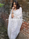 Banarasee Kota Doria Embroidered Salwar Kameez Dupatta Set-White