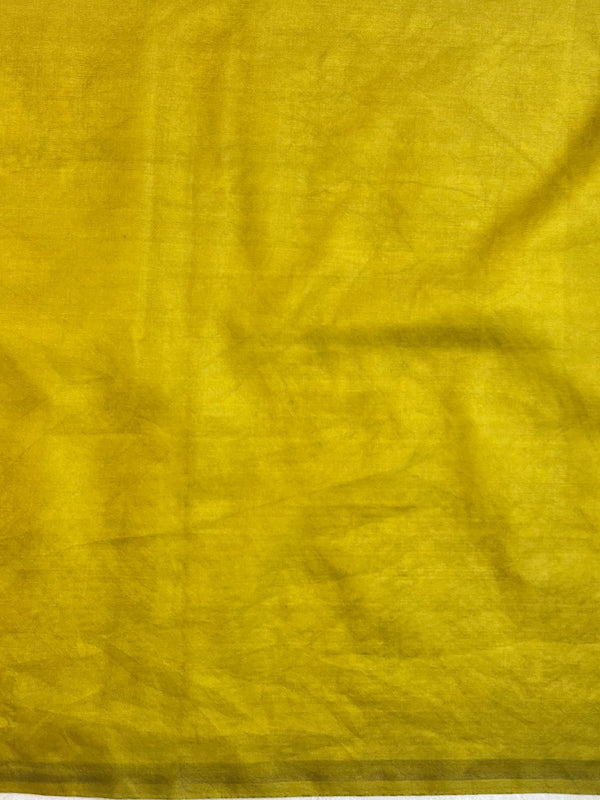 Banarasee Handwoven Organza Silk Floral Embroidered Saree-Olive Green