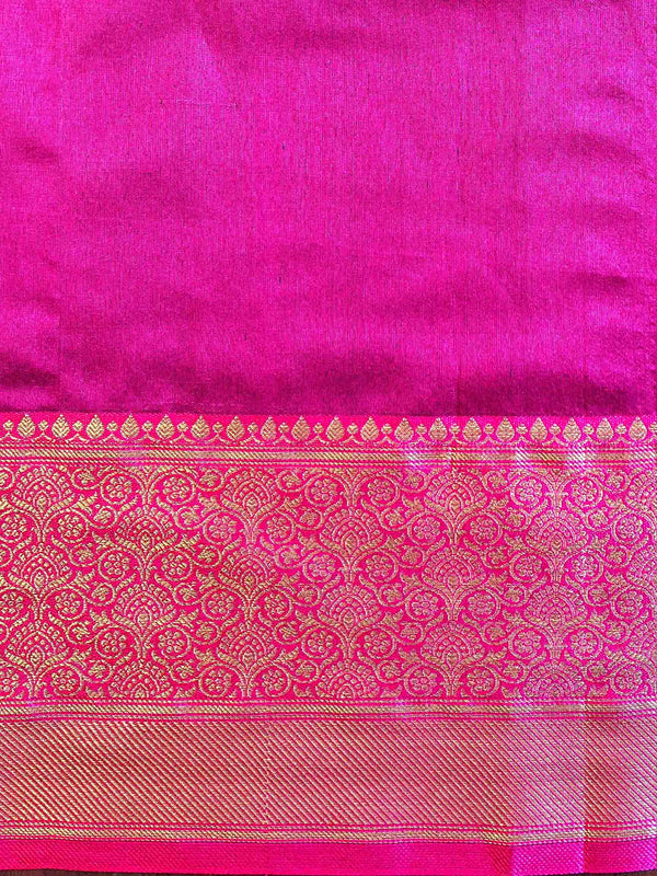 Banarasee Cotton Silk Mix Saree With Zari Paisley Buta-Blue